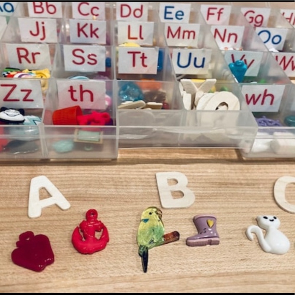 Alphabet Kit with Objects-Montessori Alphabet Set-Alphabet Objects Trinkets